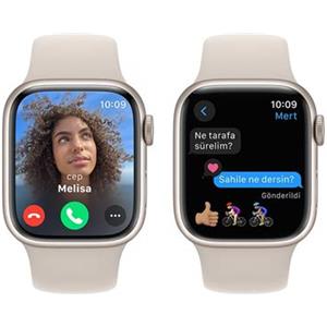 Apple Watch Serie 9 Cell 41mm Aluminium StarLight Sport S/M MRHN3QL/A - Offerta