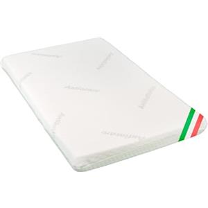 GHIOCUSCINI | Materasso per Culla, ANTIACARO, Traspirante, Antimicrobico e Antibatterico, 50 x 81 cm, Alto 6 cm, Made in Italy