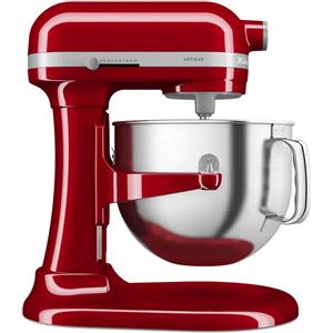 KitchenAid 5KSM70SHXEER Sbattitore con base 375 W Grigio, Rosso, Acciaio inox