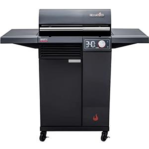 Charbroil Char-Broil Barbecue Elettrico SMART-E per 90-370°C con Display Digitale | Ideale per 4-6 persone, Funzione di pulizia, Calore uniforme, Griglia in acciaio inox, 2 ripiani laterali pieghevoli