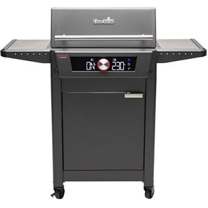 Charbroil Char-Broil Barbecue Elettrico EVOLVE Electric con Controllo App, 90-370°C | Ideale per 4-6 persone, Funzione di pulizia, 2 sonde temperatura incluse, 2 zone indipendenti, Griglie acciaio inox
