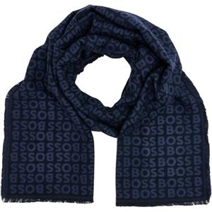 BOSS Tadic_40180 Sciarpa, Dark Blue404, Taglia Unica Uomo