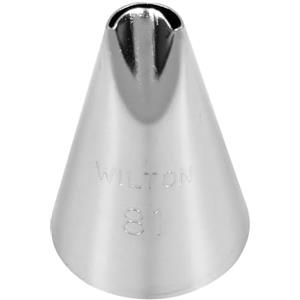 Wilton Decorating Tip Beccuccio per Decorazione, #081 Specialty Tip Carded | Beccuccio in Acciaio Inox per Sac à Poche, Riutilizzabile, per Decorare Torte, Dolci e Cupcake, Lavabile in Lavastoviglie