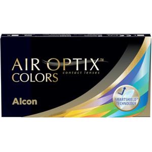 Air Optix Colors lenti a contatto | Brilliant Blue | 2 pz | +00.50 dpt | Lenti mensili morbide colorate con la tecnologia SmartShield. Per occhi chiari e scuri, disponibili anche plano.