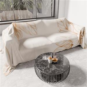 PETTI Artigiani Italiani - Telo Arredo in Microfibra, Copritutto, Copridivano 360x270 cm, Fantasia Floreale 25 150 | Telo Protettivo Lavabile, Copriletto e Copritavolo Multiuso per Divani
