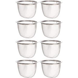 DOITOOL Set di 8 filtri per tè in acciaio inox, infusore in metallo, per tè in foglie, colino per teiera e spezie diametro 2,56 in casa e caffè