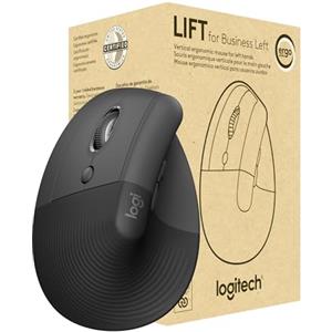 Logitech Lift for Business per mancini | Mouse verticale ergonomico mancini, Wireless, Bluetooth, Logi Bolt, clic silenziosi, Windows/Mac/Chrome/Linux - Graphite