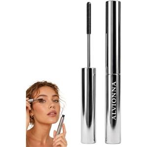 flysmus Alvionna Velveteye Mascara Volume & Lunghezza 24h，1pc | arricchito con ingredienti naturali, favorisce la crescita delle ciglia in 4 settimane