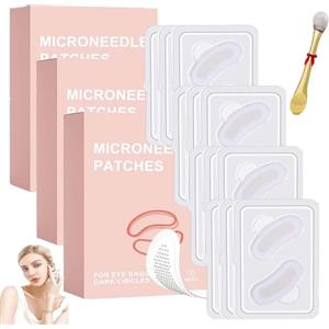Generico 12 pezzi Patch Per Occhi Con Microaghi,Prodotto Idratante E Rassodante,Cerotti Rassodanti Naturali Per Occhi,Formula Delicata,Per Donne Trucco Bellezza Viaggiatori Matrimoni