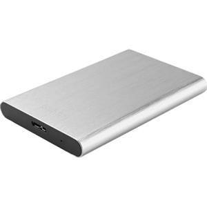 GSwReJ Disco Rigido Esterno Portatile da 1 TB da 25 Pollici USB 3.0 Compatibile con Tablet e dispositivi Plug And Play in Metallo(Silver)