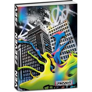 Seven Diario Pocket Scuola Datato 12 Mesi, 11,5 x 15,9 cm, 352 Pagine, Copertina con Serigrafia Ispirata al mondo dei Graffiti, Diario Scuola per Bambini e Ragazzi
