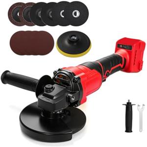YWNYT Smerigliatrice angolare senza fili per Milwaukee M18 18 V, smerigliatrice angolare elettrica da 125 mm, smerigliatrice elettrica senza spazzole da 8500 giri/min per smerigliatura, taglio e lucidatura