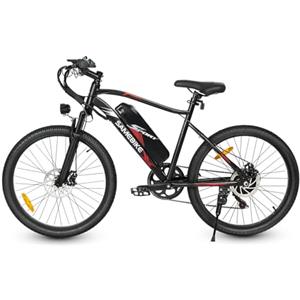 SAMEBIKE Bicicletta Elettrica da 24 pollici con 250W motore bici elettrica donna 36V 13Ah batteria rimovibile bici pedalata assistita autonomia di 90km velocità massima di 25km/h pedelec con pedali