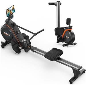 YOSUDA Vogatore Professionale per Casa, 16 Livelli di Resistenza, Vogatore Magnetico Silenzioso con APP, Monitor Bluetooth & Stent Capacità di Carico 160KG