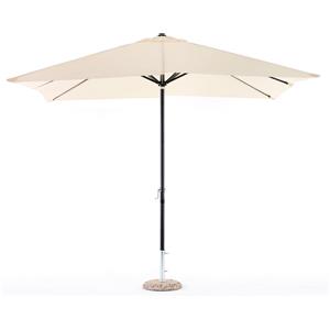SAL.MAR. S.R.L. Ombrellone Garden Ecrù 3x2 m, struttura in alluminio marrone, telo poliestere idrorepellente (base non inclusa)