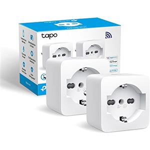 Tapo P105 Presa Smart Italiana WiFi Tipo L 10A Timer Alexa Google, 2pz | Per Lampade, TV e Caricatori, Controllo da App Tapo, Programmazione Oraria, Timer, Controllo Remoto e Vocale, Tipo L