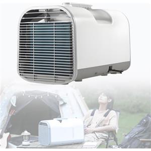 Ofyphth Condizionatore Portatile, Raffreddatore d'Aria senza Tubo 600W, 4 Modalità 3 Velocità, 4 in 1 Climatizzatore Evaporativo Silenzioso Timer 1-12 H per Casa e Ufficio Camper Tenda Camion Van. S01