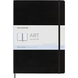 Moleskine Art Sketchbook Album da Disegno, Carta, Pastelli e Carboncino, Nero, Formato A4 21 x 29.7 cm, 96 Pagine