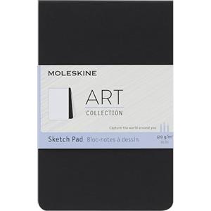 Moleskine Art Sketch Pad, Blocco per Schizzi, Carta per Matite, Carboncino, Penne, Penne Stilografiche e Pennarelli, Copertina Morbida, Colore Nero, Formato Pocket 9 x 14 cm, 48 Pagine