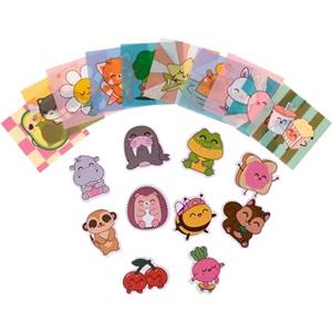 Mr. Wonderful Scatolina di Adesivi Wonder Comic - Set con 20 Adesivi Decorativi