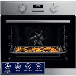 Electrolux Forno Multifunzione da Incasso EOM3H04X, Serie 300, 68L, Classe A, Ventilato, Grill, Pulizia a Vapore, Timer, Teglia XL, Acciaio Inox