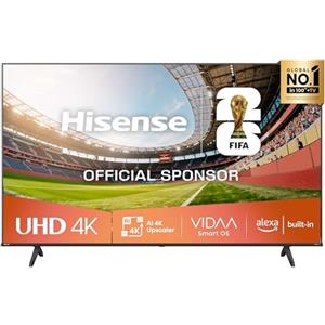 Hisense Smart TV 65 4K Ultra HD 2025 65A6Q, Smart TV VIDAA U8, Dolby Vision, HDR 10, Game Mode Plus, Alexa Built-in, VIDAA Voice, Tuner DVB-T2/S2 HEVC 10, lativù 4K, 65'', 2025 LED