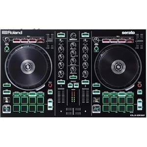 Roland DJ-202 controller DJ compatto | Controller a 2 canali e 4 deck per Serato DJ Lite con piatti a bassa latenza e suoni Roland