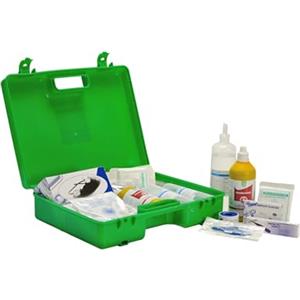 SADISRLS Cassetta Medica Pronto Soccorso Conforme DM388/DL81 ALLEGATO 1 per Aziende con più di 3 dipendenti e Privati - Con Prodotti Professionali - Kit Completo - Made in Italy