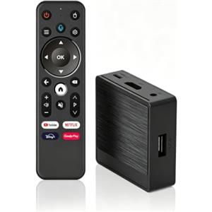 BOXPUT Lemon TV mini+ Android TV Box 2GB RAM 16GB ROM, Lettore Multimediale 4K UHD | Android 12.0 Smart TV Box, BT 5.4 Quad-Core, Lettore Multimediale per Aggiornare i Vecchi Televisori