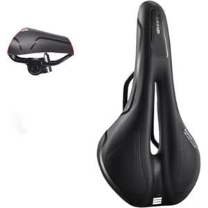 Todikaper Seggiolino ergonomico con spugna ispessita per MTB (F) | Imbottitura in spugna ispessita, parte anteriore stretta ergonomica, ampio supporto posteriore, riduce l'attrito sulle cosce