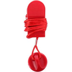 DEEPCRAFF Chiave Magnetica di Sicurezza per Tapis da Corsa Arresto | Accessori per Macchina da Corsa, ABS e Magnete, Rosso, Leggero e Facile da Riporre