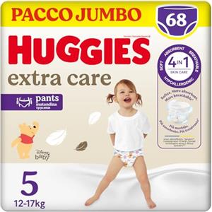 Huggies Extra Care Mutandine, Ultra assorbente, Taglia 5 (12-17 Kg), Pacco Mega, 68 Pz