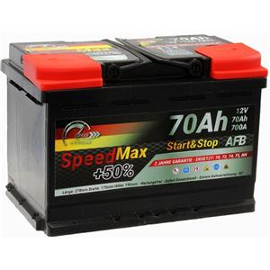 SPEED Batteria auto 70Ah AFB Speed Max Start&Stop 700A 12v L3 EFB Pronta all' Uso