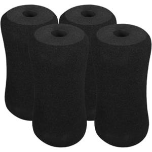 BUGUUYO 4 Pezzi Coprimaniglia in Spugna per Attrezzi Fitness, Nero, Stabile | Panca Addominali e Macchine, Struttura Sottile, Facile da Pulire, Comfort Migliorato, Uso Domestico