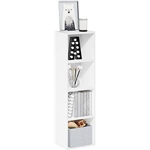 Furinno Pasir Libreria a 4 ripiani aperti, bianco
