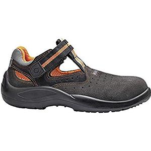 Base Protection Summer Scarpa Antinfortunistica, da Uomo e Donna, Grigio/Arancione, Taglie