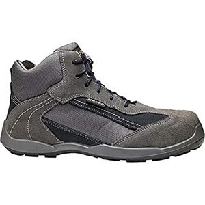 Base Protection B0604 Soccer Top Scarponcino Antinfortunistico Imbottito | Grigio, 40, S1P EN ISO 20345, Unisex, Senza Metallo, Edilizia, Industria Leggera (Servizi)