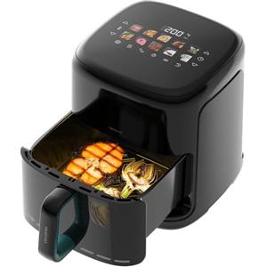 Cecotec Friggitrice ad aria da 6,5 l, affumicatore Cecofry&Grill | 2200 W, friggitrice ad aria, grill e piastra, doppia resistenza, finestra di visualizzazione, 10 menù, temperatura regolabile