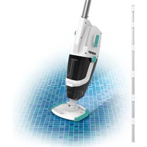 Cecotec Aspiratore per Piscina Senza Fili Manuale Rockstar Pooldroid 3000 | Puliscifondo fino a 2,5 m di Profondità, Autonomia 60 min, Perfetta per Scale e Zone Difficili da Raggiungere, Filtro 180 µm