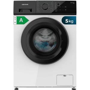 Cecotec Lavatrice 5kg Bolero DressCode 520 Inverter, 16 Programmi | Classe A, Motore a Bassa Rumorosità, 1000rpm, Vapore SteamMax, Spa Care, Drum Clean, Partenza Ritardata 18h, KidLock