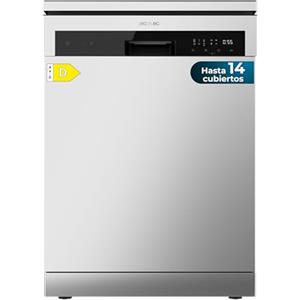 Cecotec Lavastoviglie Indipendente 60 cm Bolero Aguazero 6200 Inox D. Classe D, 14 Posate, 6 Programmi con Dual Zone Wash, Dry+, Turbo Dry+, Mezzo carico, Delay Start e Electronic AquaStop