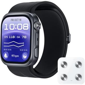 HUAWEI WATCH D3 Smartwatch Nero Scale 3 | Smart watch con monitoraggio della pressione arteriosa, sottile 11,3 mm, Garanzia di 30 mesi