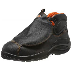 Base Protection B0473 Metatarsal Scarponcino Antinfortunistico Leggero | Nero/Arancione, 47, S3 EN ISO 20345, Resistente All'acqua, Puntale in Acciaio, Industria Leggera (Servizi)