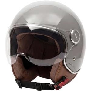 Cecotec Casco Moto Aperto Tipo Jet UrbanShield Casco Motocicletta Jet S | Doppia Calotta ABS, Leggero, Visiera Parasole Integrata, Design Ventilato, Interno Imbottito, Ideale gli Spostamenti Urbani