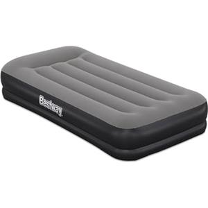 Bestway 671BT Materasso Singolo Twin Tritech con Pompa USB Incorporata, 1.91 m x 97 cm x 36 cm, Grigio