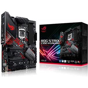 ASUS ROG STRIX Z390-H GAMING Intel Z390 LGA 1151 (ottava/nona generazione) ATX Scheda Madre da Gioco con Supporto DDR4 a 4266 MHz +, Doppio M.2, SATA 6Gbps, HDMI, USB 3.1 Gen 2, Nero