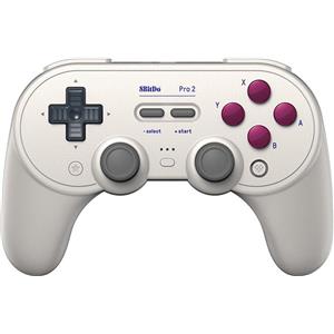 8bitdo Pro 2 - Edizione Hall (Android, iOS, Switch, Windows), Controller gaming, Bianco