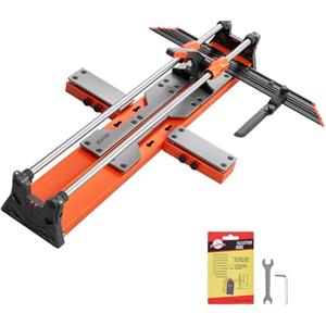 VEVOR Tagliapiastrelle Manuale 1000mm, Utensile da Taglio a Testa Scorrevole con Base a Molla, Disco da Taglio in Carburo di Tungsteno Guida Angolare e di Allineamento, per Lavori Ceramica Fai Da Te