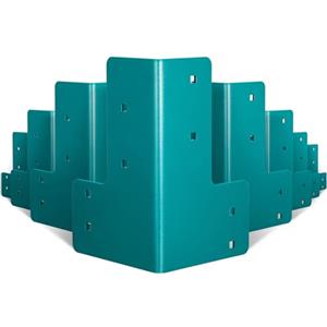 VEVOR Staffe Angolari per Banco da Lavoro, Kit Staffe per Tavolo da Negozio in Acciaio Spessore 5 mm, Kit Staffe per Banco da Lavoro da 8 Pezzi, Staffe Angolari con Kit Hardware, Fai da Te