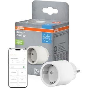 OSRAM Presa di corrente SMART+ WiFi Matter EU 10A 2300W IP20 | Colore del prodotto Bianco, diametro 48 mm, durata di vita , IP20, confezione da 1